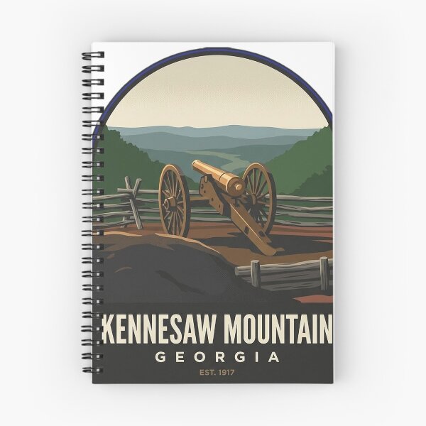 Item preview, Kennesaw Mountain Civil War Cannon Arched Badge Sticker designed and sold by DetourDgn.
