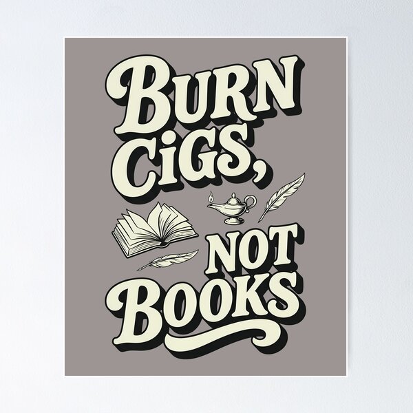 Item preview, Burn Gigs Not Books Retro 70s Style-30 designed and sold by VictoriaHacke.