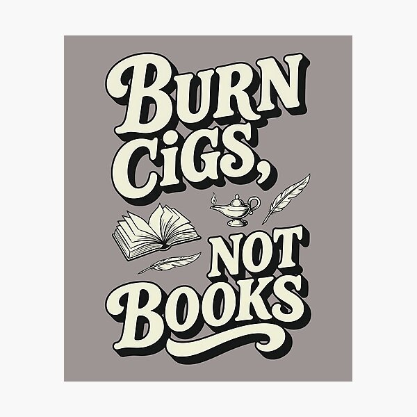 Item preview, Burn Gigs Not Books Retro 70s Style-30 designed and sold by VictoriaHacke.