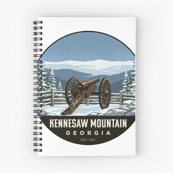 Item preview, Kennesaw Mountain Cannon Winter Circle Badge Sticker designed and sold by DetourDgn.