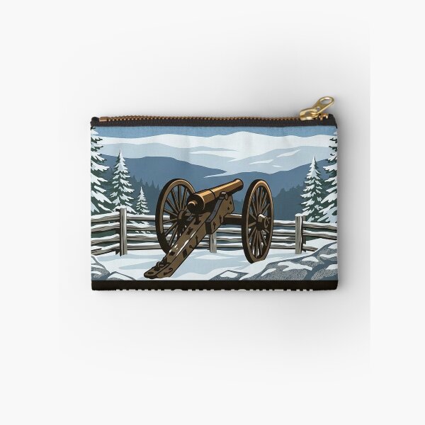 Item preview, Kennesaw Mountain Cannon Winter Circle Badge Sticker designed and sold by DetourDgn.