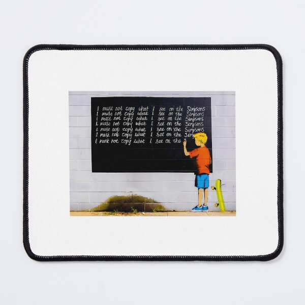 Item preview, Banksy I Must Not Copy What I See On Simpsons designed and sold by emmons-ulrike.