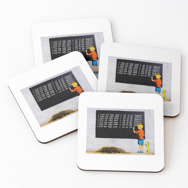 Item preview, Banksy I Must Not Copy What I See On Simpsons designed and sold by emmons-ulrike.