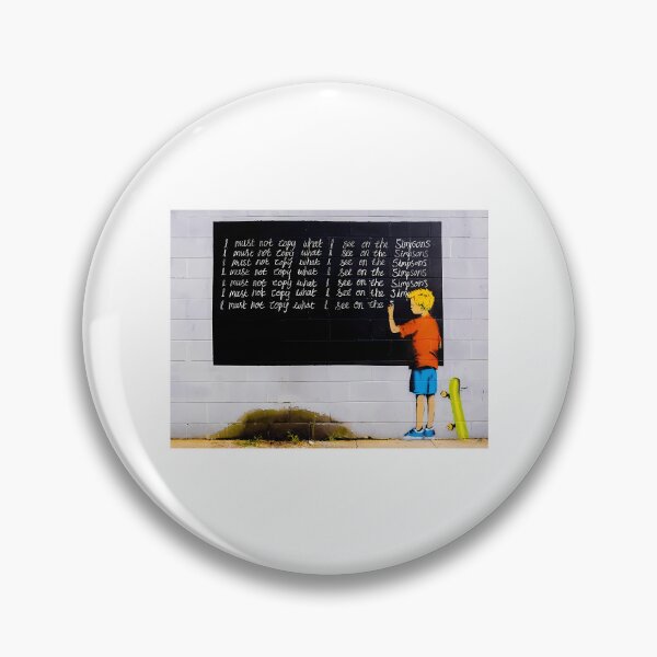 Item preview, Banksy I Must Not Copy What I See On Simpsons designed and sold by emmons-ulrike.