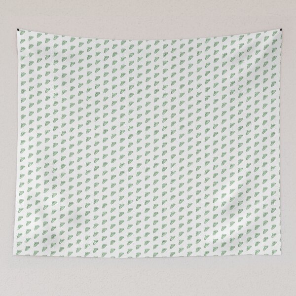 Item preview, Dark Green Doodle Pepperoni Pizza Slice Design designed and sold by pattern-archive.