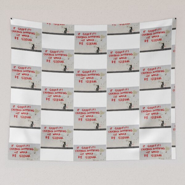 Item preview, Banksy If Graffiti Changed Anything designed and sold by emmons-ulrike.