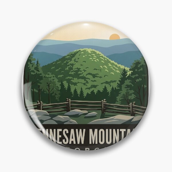 Artikelvorschau, Kennesaw Mountain Summit Overlook Badge Sticker entworfen und verkauft von DetourDgn.