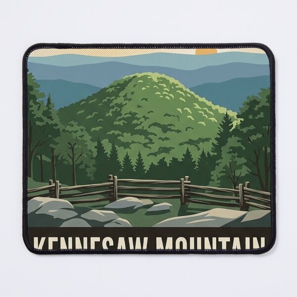 Item preview, Kennesaw Mountain Summit Overlook Badge Sticker designed and sold by DetourDgn.