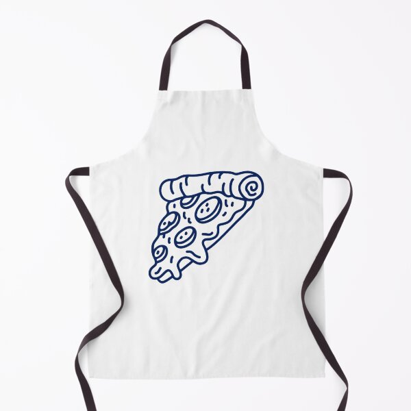 Item preview, Navy Blue Doodle Pepperoni Pizza Slice Design designed and sold by pattern-archive.
