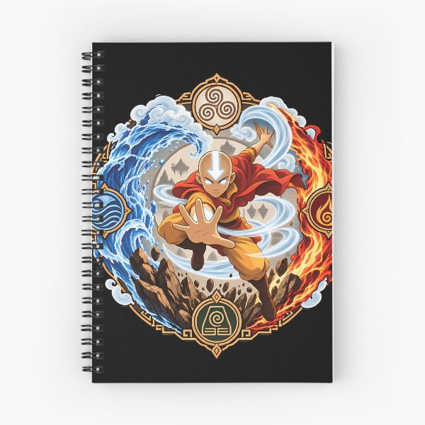 Item preview, Avatar Aang The Avatar State Four Elements Mandala  designed and sold by virelleelowen98.