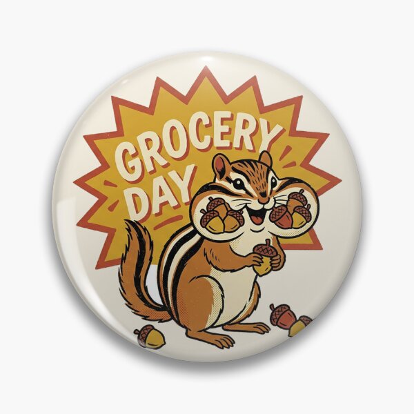Item preview, Grocery Day Chipmunk Funny Retro Ad Art designed and sold by shifumart.