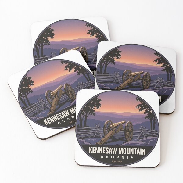 Item preview, Kennesaw Mountain Cannon Twilight Circle Badge Sticker designed and sold by DetourDgn.