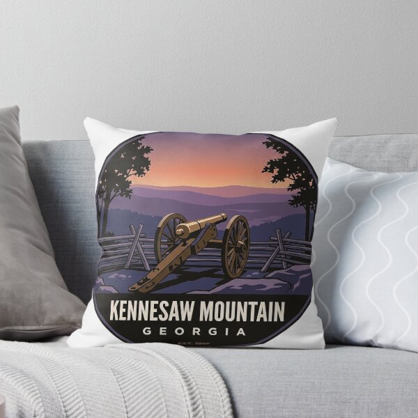 Item preview, Kennesaw Mountain Cannon Twilight Circle Badge Sticker designed and sold by DetourDgn.