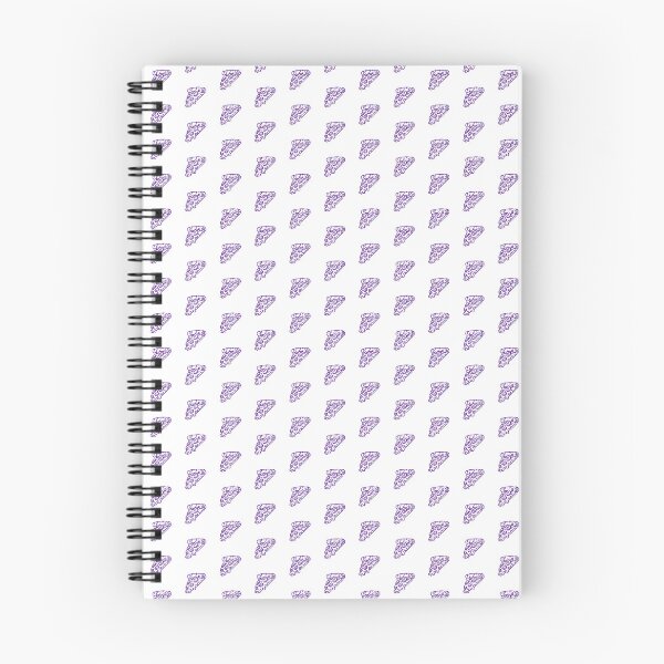 Item preview, Dark Purple Doodle Pepperoni Pizza Slice Design designed and sold by pattern-archive.