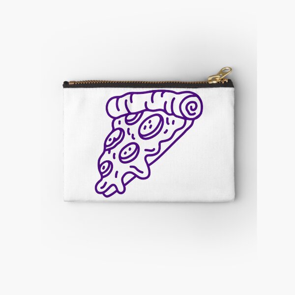 Item preview, Dark Purple Doodle Pepperoni Pizza Slice Design designed and sold by pattern-archive.