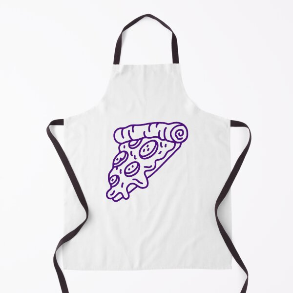 Item preview, Dark Purple Doodle Pepperoni Pizza Slice Design designed and sold by pattern-archive.