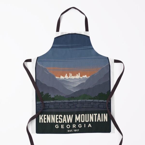 Item preview, Kennesaw Mountain Atlanta Skyline Overlook Badge Sticker designed and sold by DetourDgn.