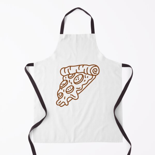 Item preview, Brown Doodle Pepperoni Pizza Slice Design designed and sold by pattern-archive.