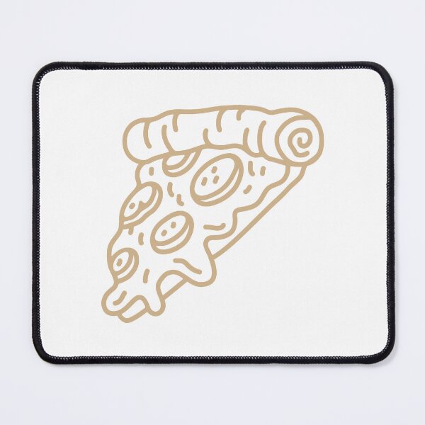 Item preview, Tan Doodle Pepperoni Pizza Slice Design designed and sold by pattern-archive.