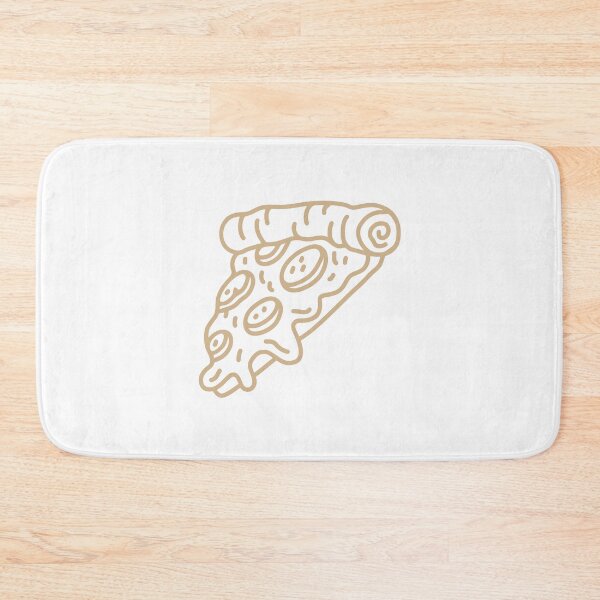 Item preview, Tan Doodle Pepperoni Pizza Slice Design designed and sold by pattern-archive.