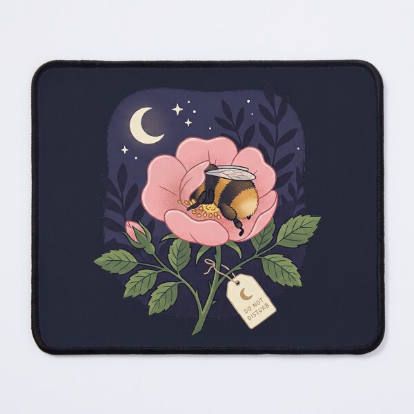 Item preview, Do Not Disturb Sleeping Bumblebee Cozy Night Garden Art designed and sold by shifumart.