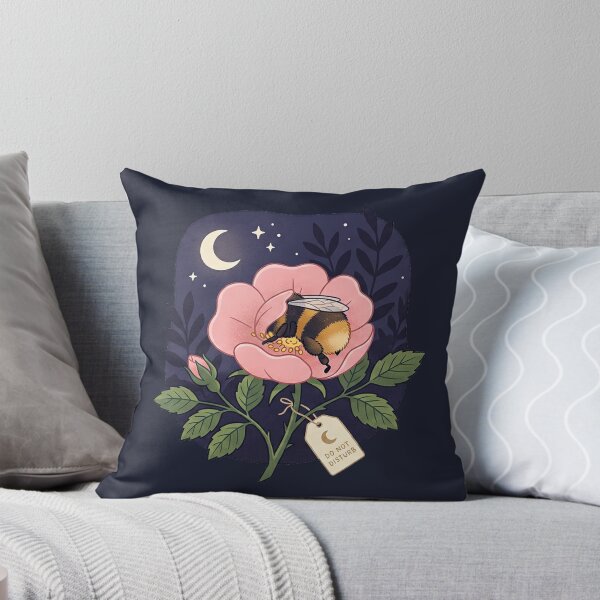 Item preview, Do Not Disturb Sleeping Bumblebee Cozy Night Garden Art designed and sold by shifumart.