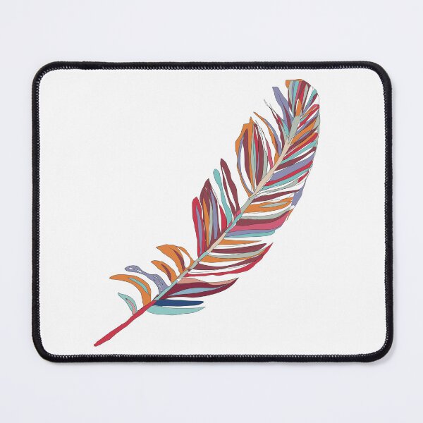 Item preview, Red & Blue Mini Feather - Minimalist Striped Line Art designed and sold by iampaulmorris.