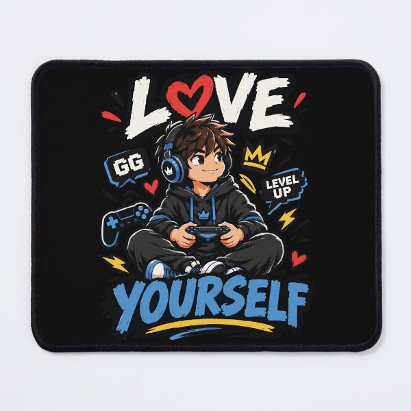 Item preview, Love Yourself Gamer T-Shirt – Cute Gaming Self Love Graphic Tee designed and sold by Artimax-Studio.