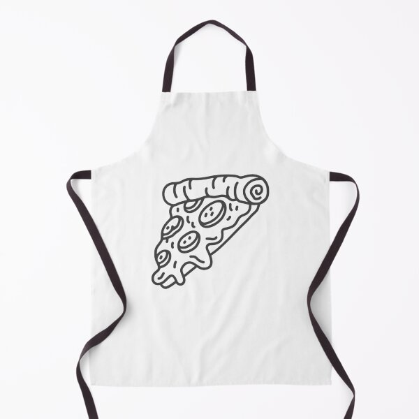 Item preview, Dark Gray Doodle Pepperoni Pizza Slice Design designed and sold by pattern-archive.