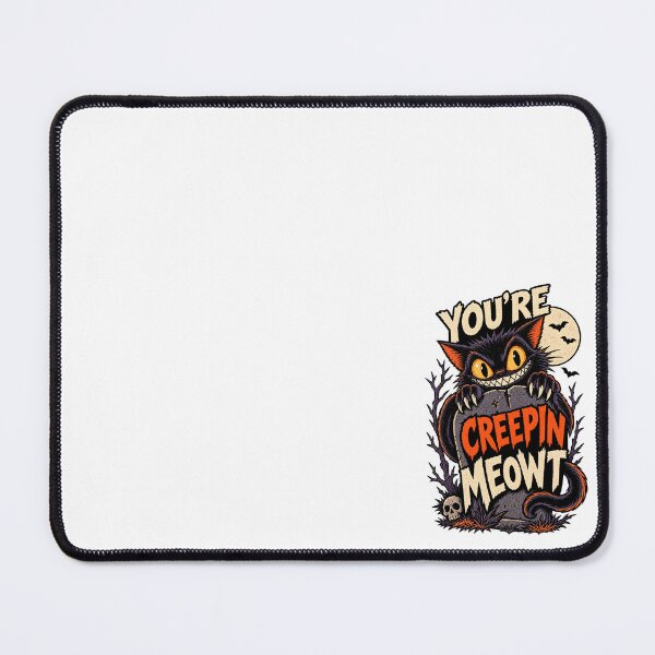 Item preview, Youre Creepin Meowt Black Cat Tombstone designed and sold by Kromia.