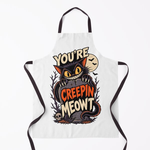 Item preview, Youre Creepin Meowt Black Cat Tombstone designed and sold by Kromia.
