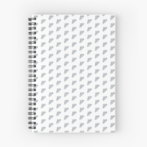 Item preview, Charcoal Doodle Pepperoni Pizza Slice Design designed and sold by pattern-archive.
