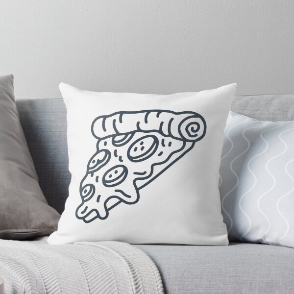 Item preview, Charcoal Doodle Pepperoni Pizza Slice Design designed and sold by pattern-archive.
