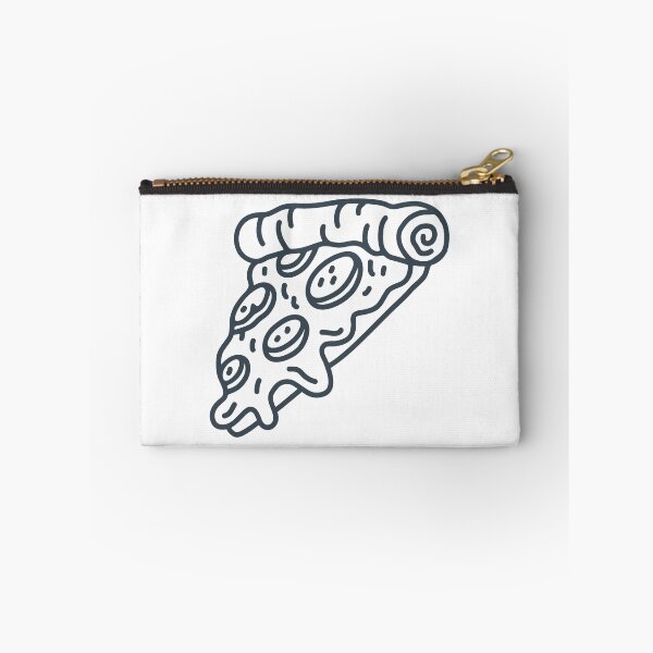 Item preview, Charcoal Doodle Pepperoni Pizza Slice Design designed and sold by pattern-archive.