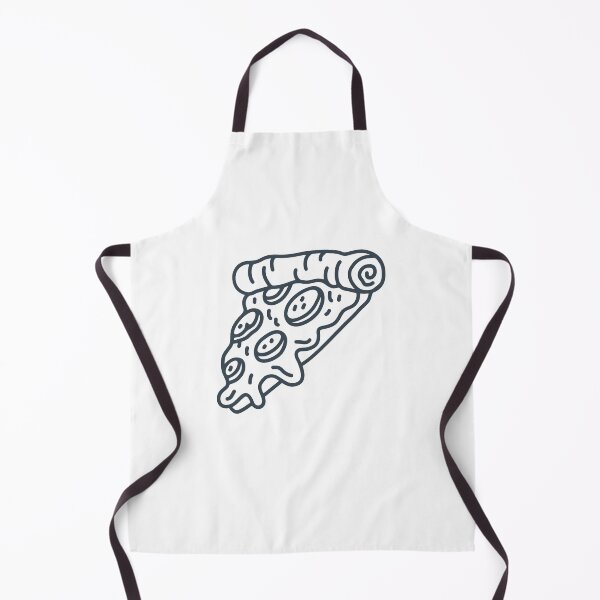 Item preview, Charcoal Doodle Pepperoni Pizza Slice Design designed and sold by pattern-archive.