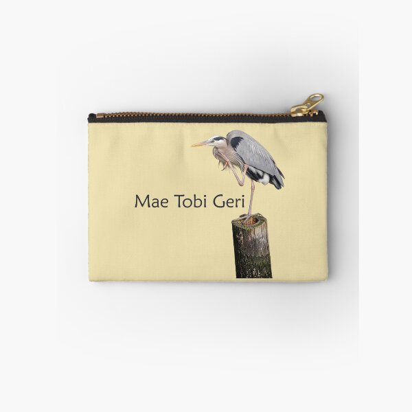 Item preview, Mae Tobi Geri Blue Heron Performing the Crane Soft Yellow f1e4b0 designed and sold by Art in My Loft.