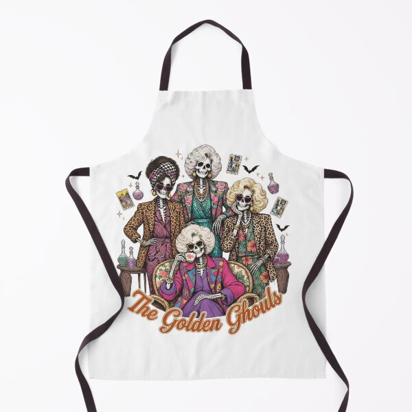 Item preview, The Golden Ghouls Vintage Retro Skeleton Best Friends Funny Halloween Design designed and sold by CreativeNest Prints.