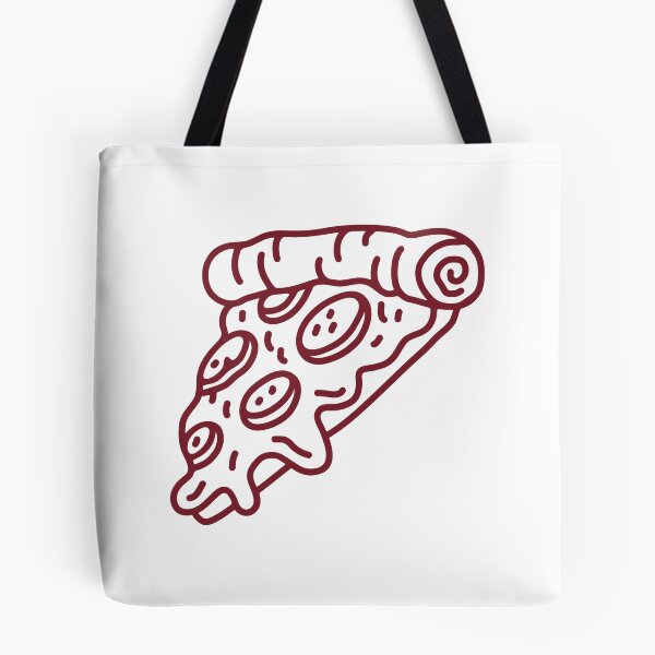 Item preview, Burgundy Doodle Pepperoni Pizza Slice Design designed and sold by pattern-archive.