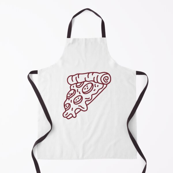 Item preview, Burgundy Doodle Pepperoni Pizza Slice Design designed and sold by pattern-archive.