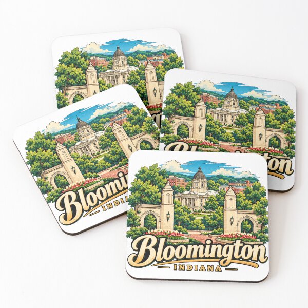 Item preview, Vintage Bloomington Indiana Travel Souvenir Landmark Gift designed and sold by MichaeIRellov.