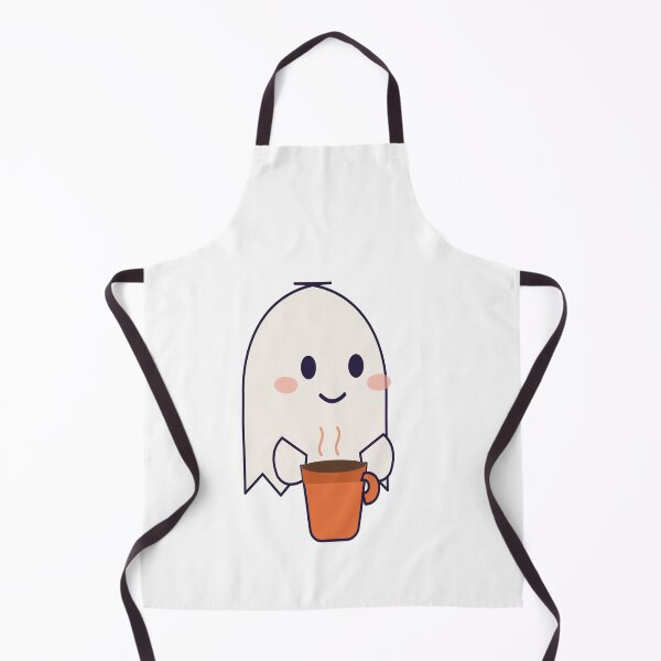 Item preview, Cute Ghost Drinking Coffee Halloween designed and sold by kh-mo-sh.