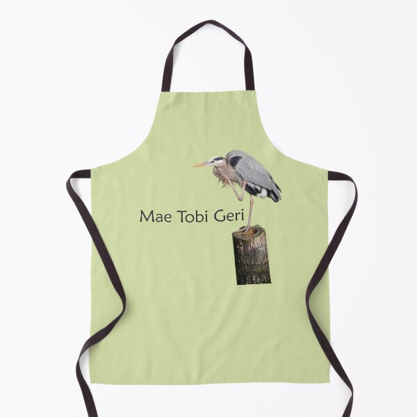 Item preview, Mae Tobi Geri Blue Heron Performing the Crane Green d9e2a9 designed and sold by Art in My Loft.