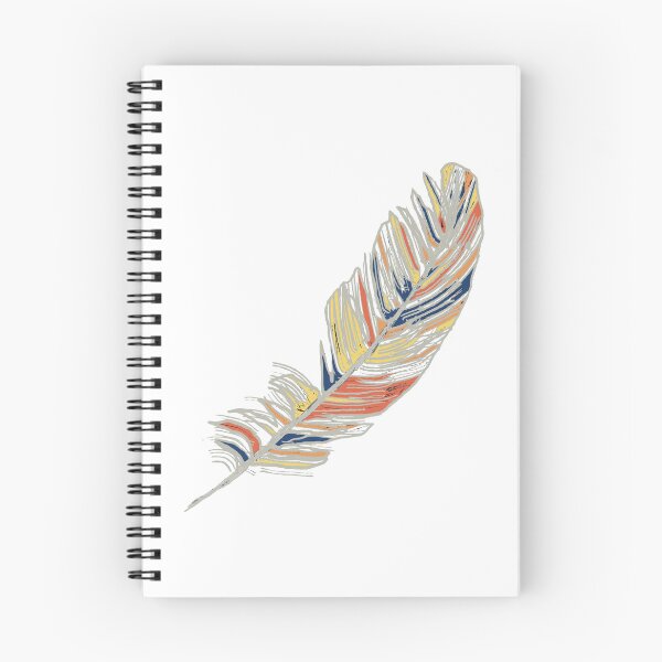 Item preview, Grey & Orange Feather - Minimalist Striped Line Art designed and sold by iampaulmorris.