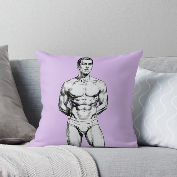 Item preview, Vintage Handsome Athletic Man – Classic Retro Ink Illustration designed and sold by gayishdesign.