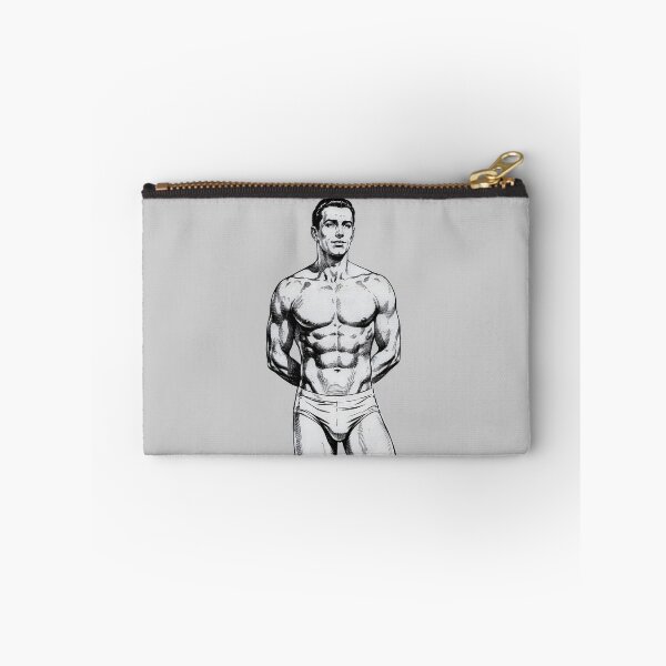 Item preview, Vintage Handsome Athletic Man – Classic Retro Ink Illustration designed and sold by gayishdesign.
