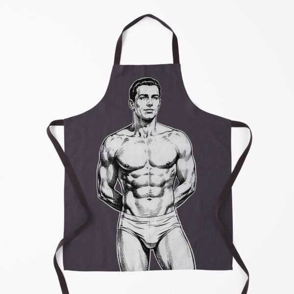 Item preview, Vintage Handsome Athletic Man – Classic Retro Ink Illustration designed and sold by gayishdesign.