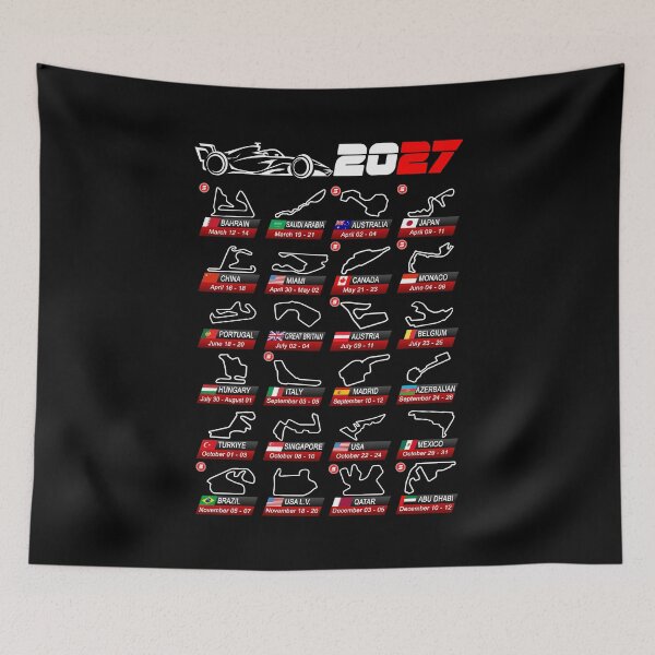 Item preview, Calendar Formula race cars 2027 circuits sport designed and sold by ideasfinder.