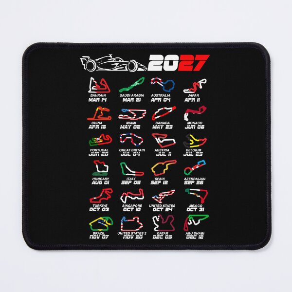 Item preview, Calendar Formula race cars 2027 circuits colors designed and sold by ideasfinder.