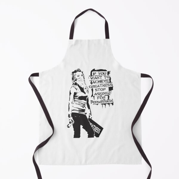 Item preview, Banksy Quote Graffiti If You Want To Achieve Greatness Stop Asking For Permission Black designed and sold by emmons-ulrike.