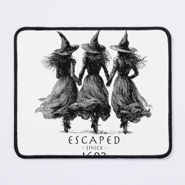 Item preview, Escaped Since 1692 Spooky Witch Trick Or Treat Halloween T-Shirt designed and sold by Offhand.